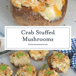crab stuffed mushrooms for pinterest