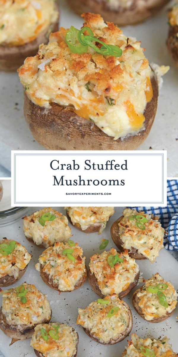crab stuffed mushrooms for pinterest 