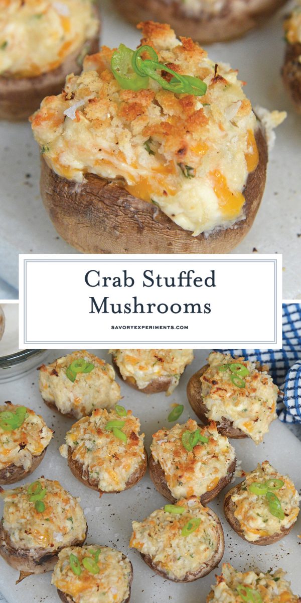 crab stuffed mushrooms for pinterest 