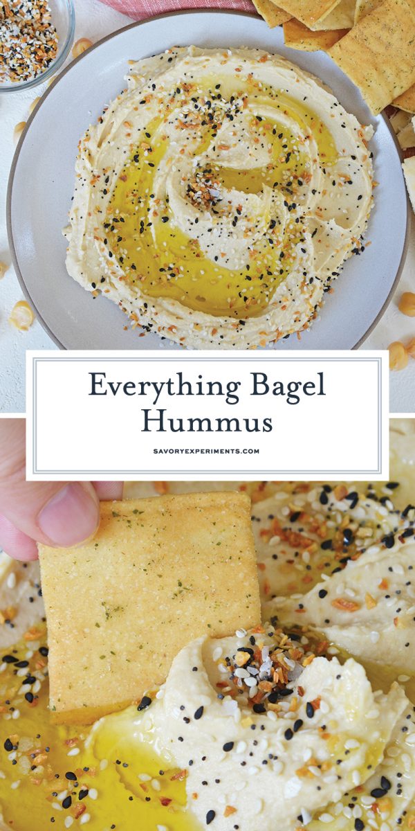 everything bagel hummus for pinterest 