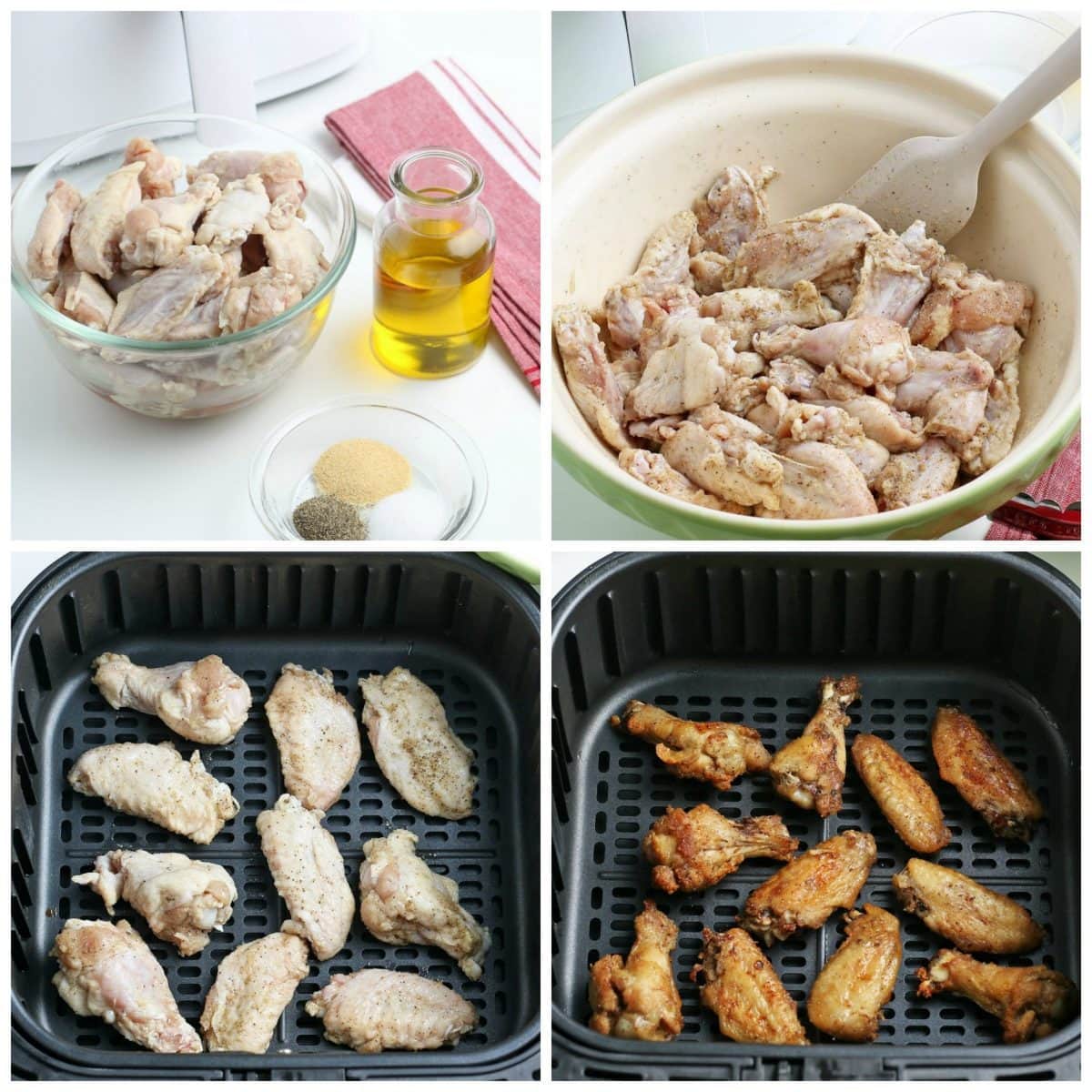 step-by-step how to make chicken wings in the air fryer 