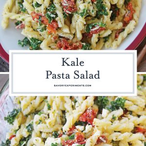 kale mac and cheese for pinterest