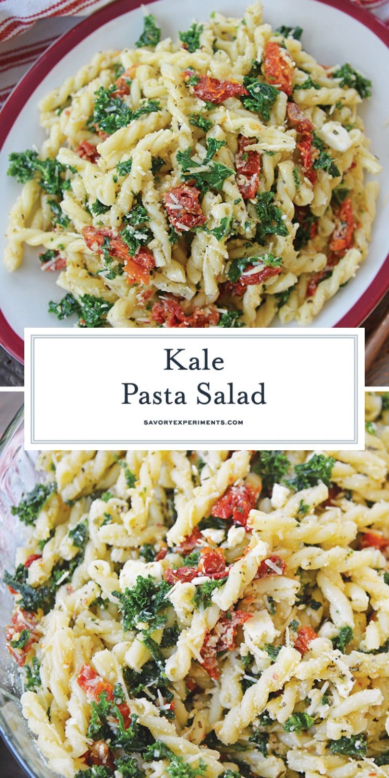 BEST Kale Pasta Salad Recipe Kale Pasta Salad w/ Sundried Tomatoes
