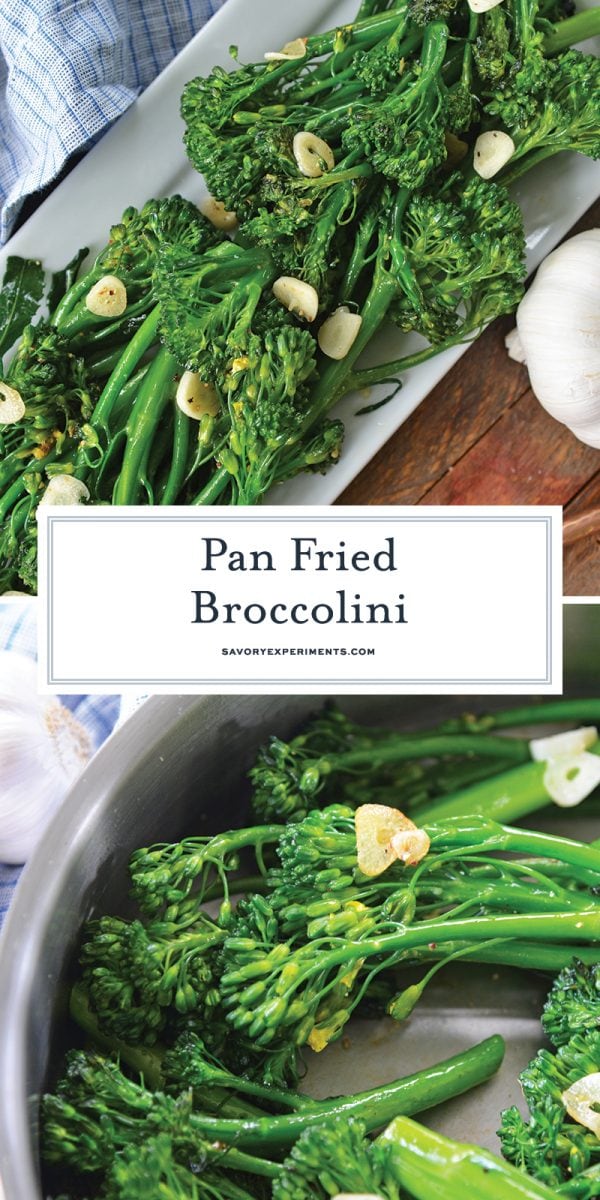 fried broccolini for pinterest