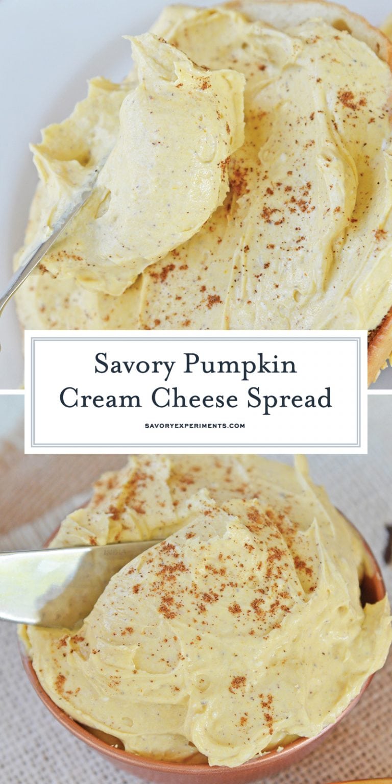 EASY Pumpkin Cream Cheese Spread Savory Pumpkin Spread or Dip