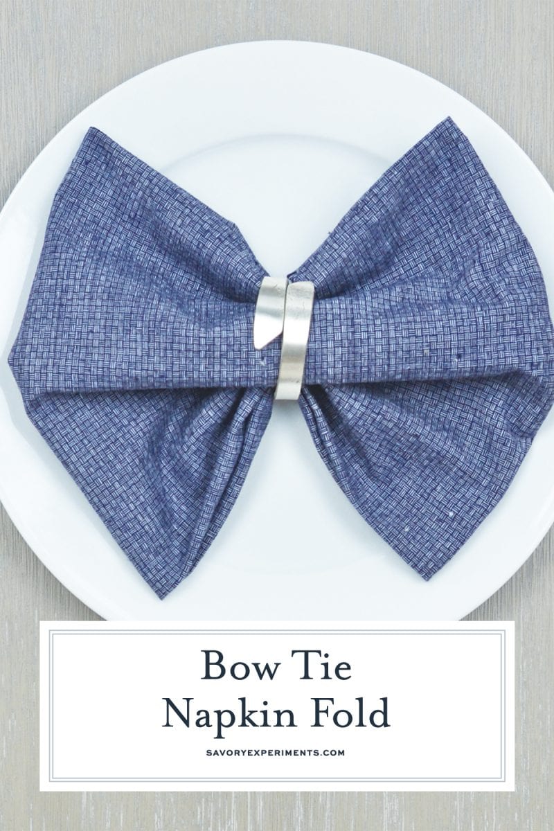 easy bow tie napkin fold instructions 
