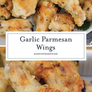 garlic parmesan wings for pinterest