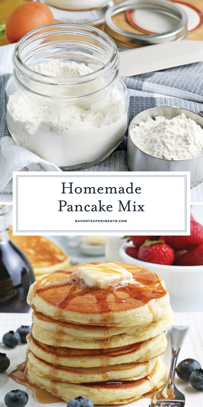 Homemade Pancake Mix - DIY Pancake Mix in 3 Minutes!