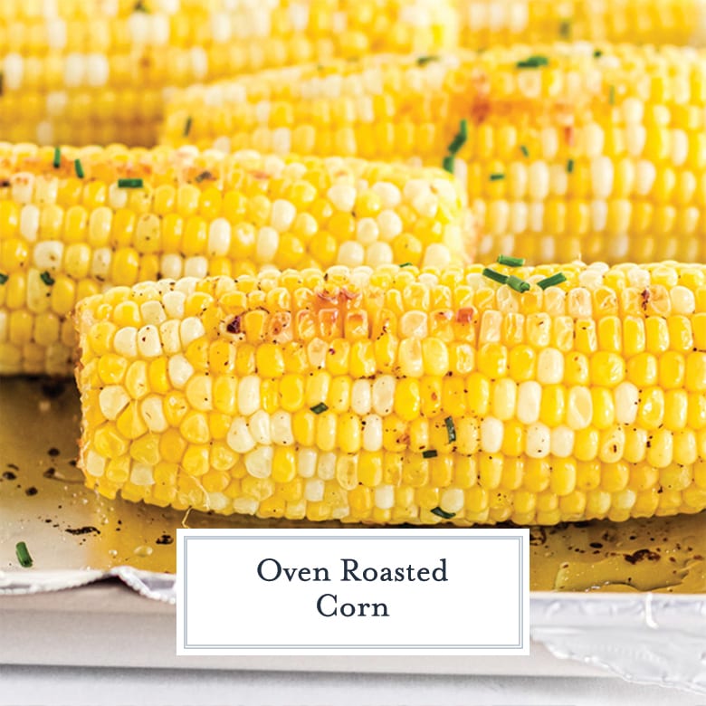 close up of half ear of roast corn