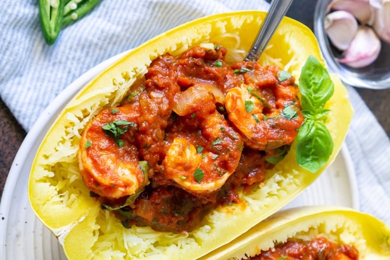 spaghetti squash marinara for pinterest