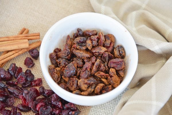 cranberries tossed in cinnamon