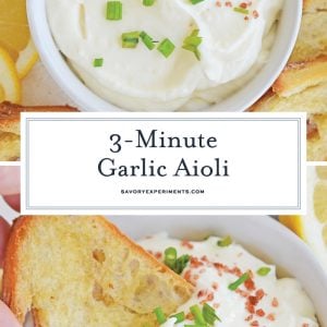 long pin for garlic aioli