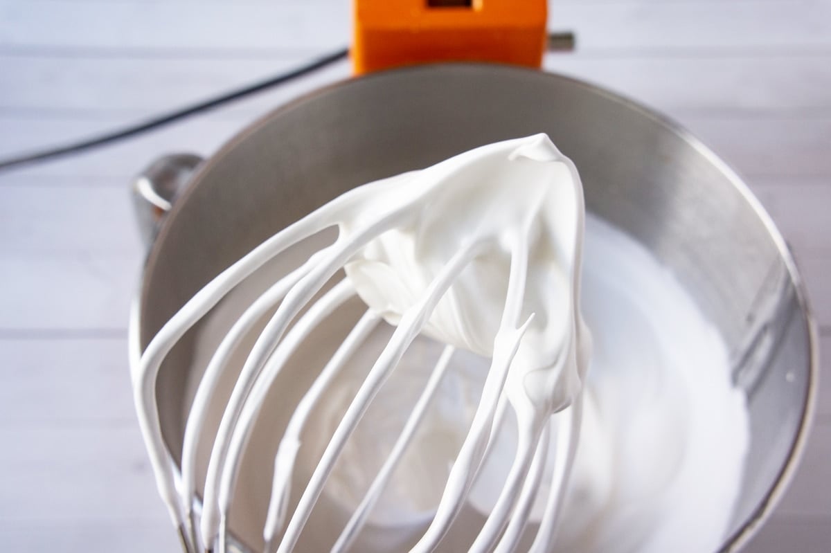 meringue on a whisk 