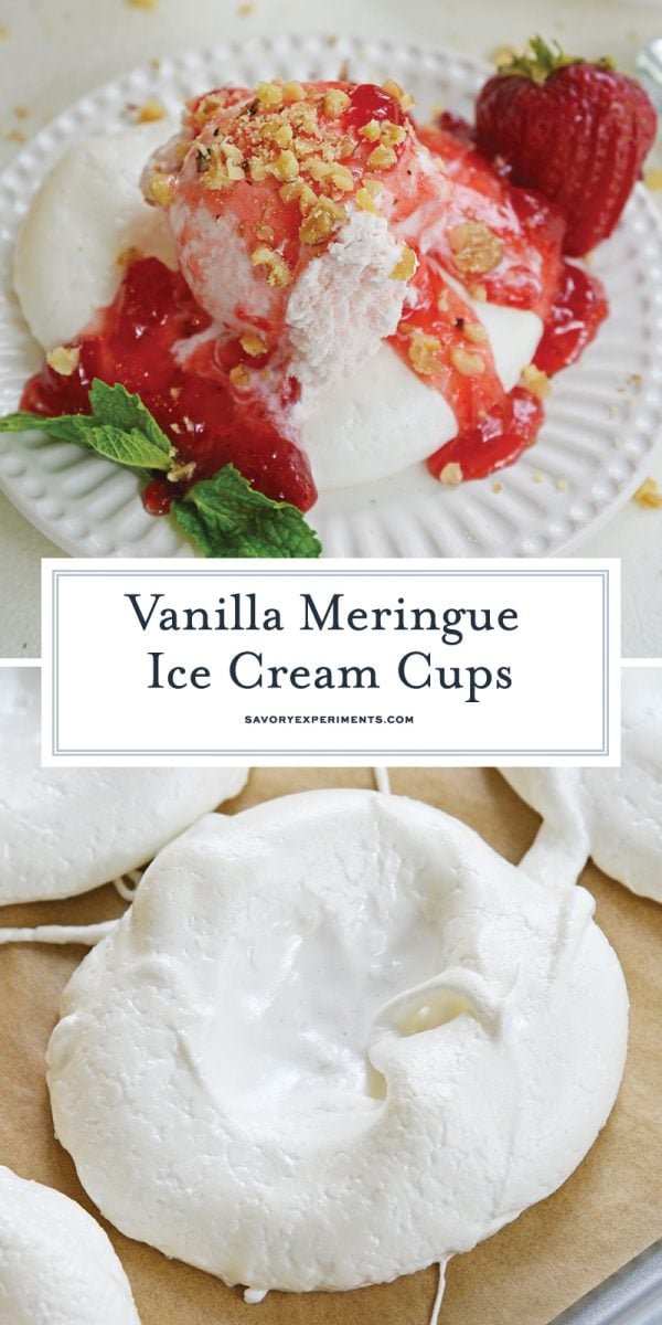 vanilla meringue cups for ice cream for pinterest 