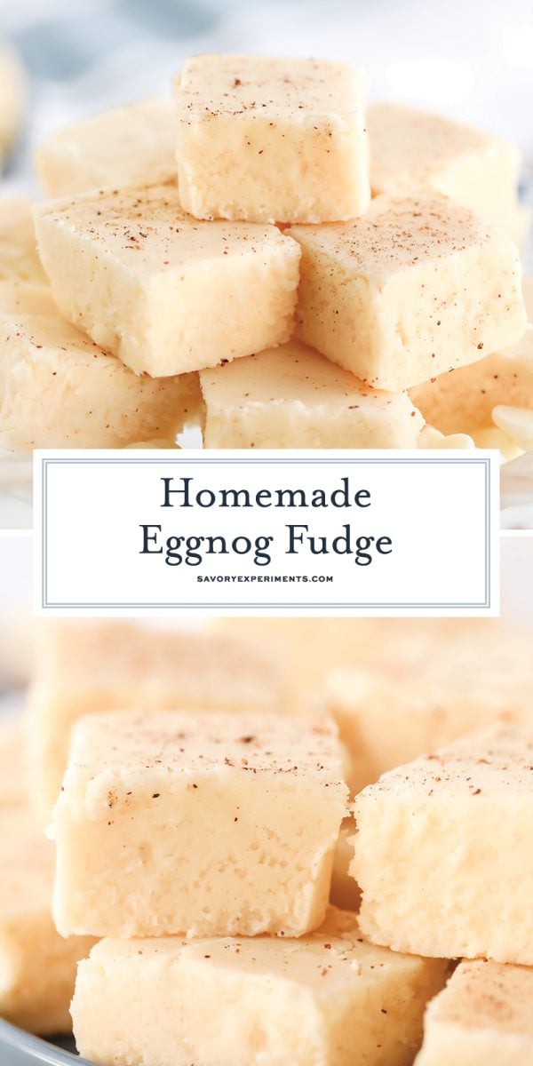 homemade eggnog fudge for pinterest 