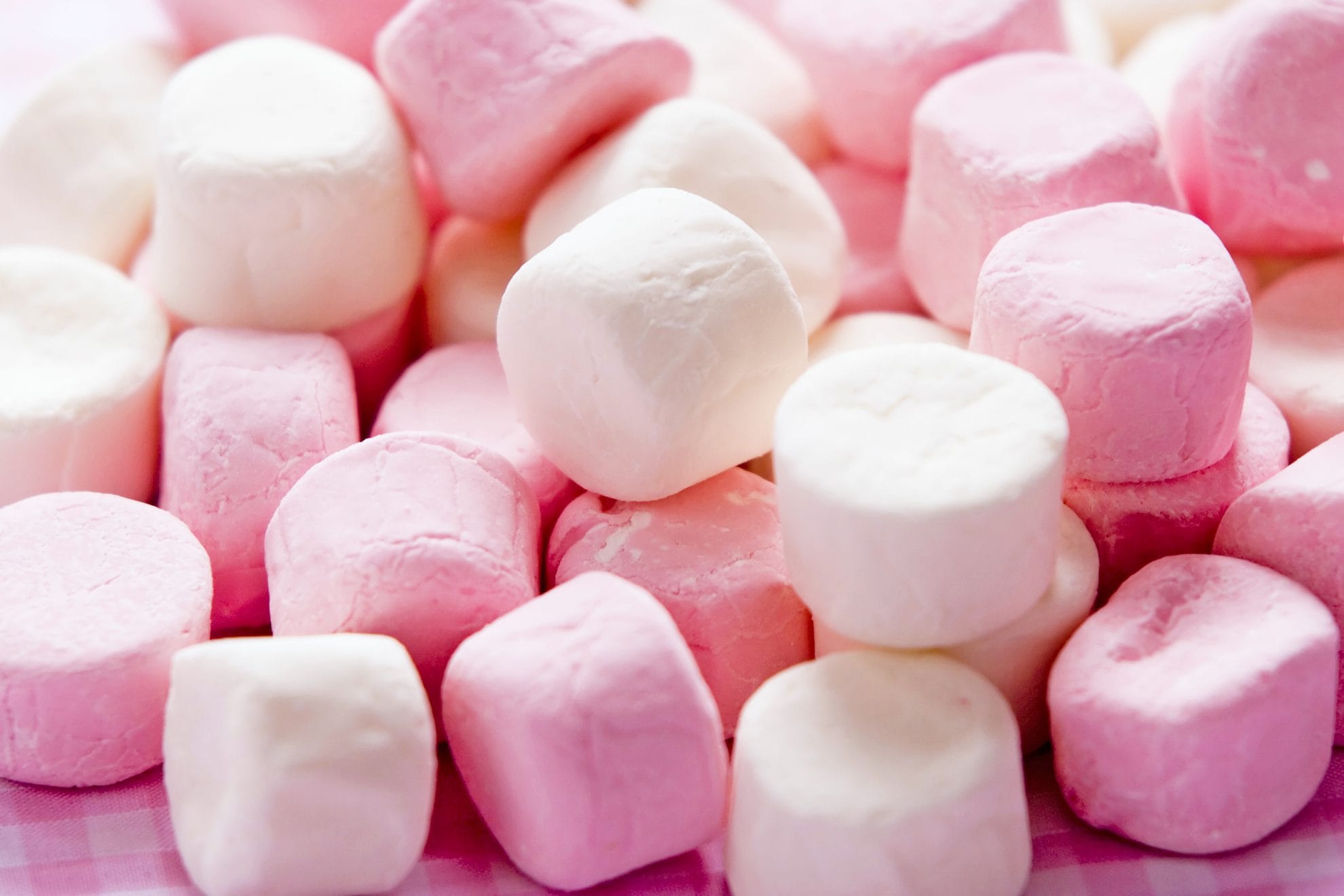 close up of marshmallows