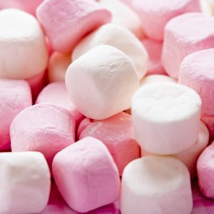 pink and white marshmallows