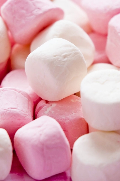 pink and white marshmallows