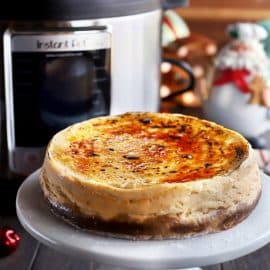 instant pot eggnog cheesecake