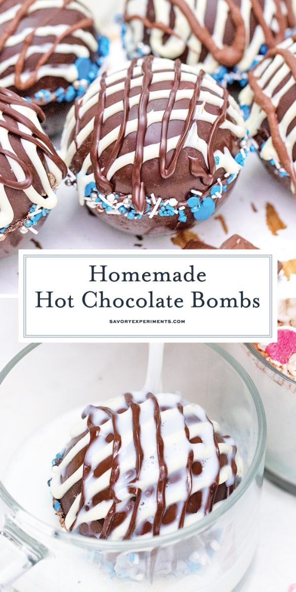 homemade hot chocolate bombs for pinterest