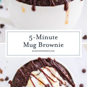 brownie in a mug for pinterest