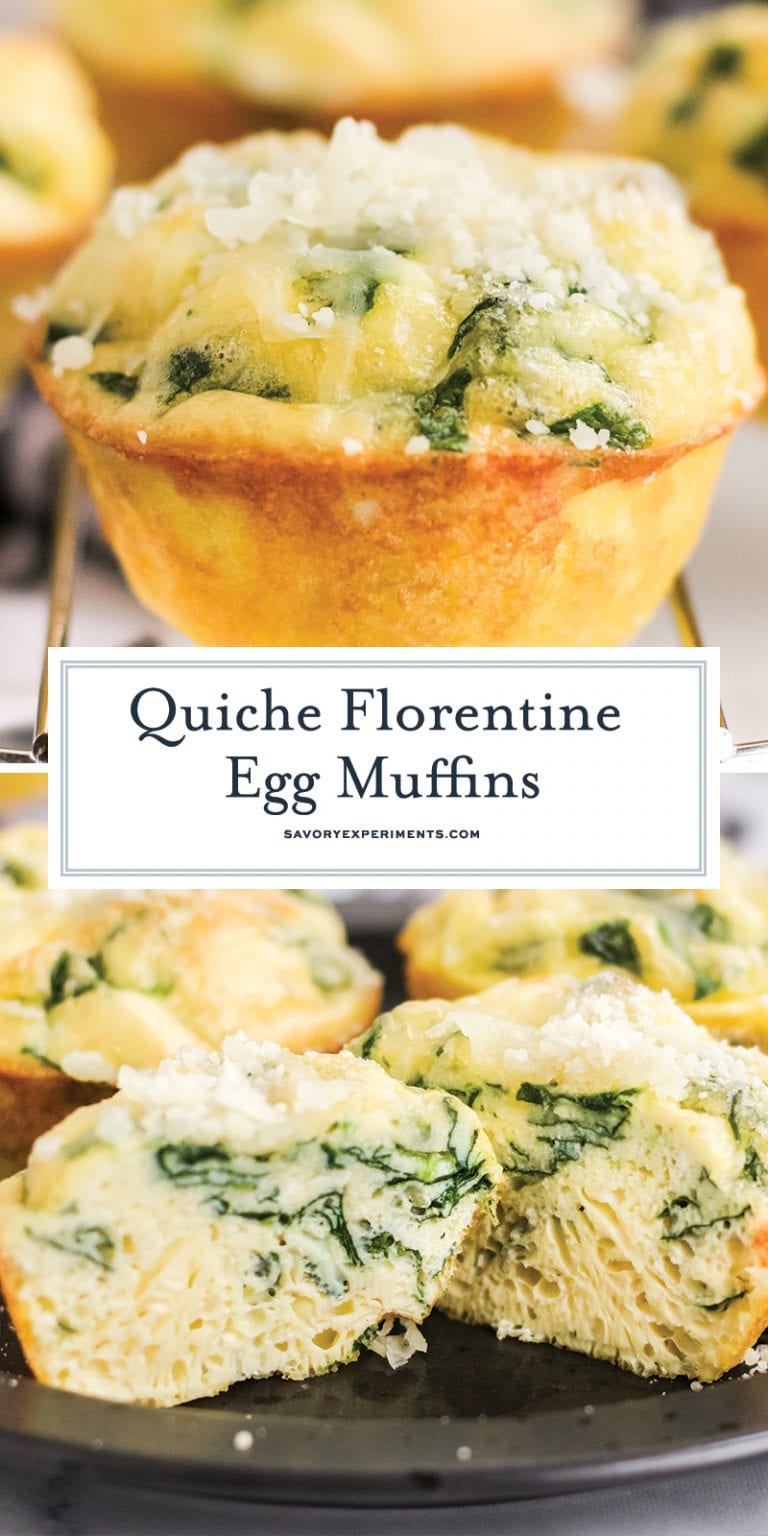 EASY Quiche Florentine Egg Muffins Grab & Go Breakfast Idea!