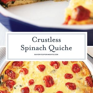 crustless spinach quiche for pinterest