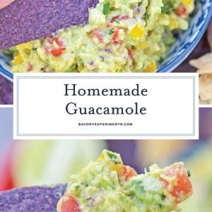 pin for homemade guacamole recipe