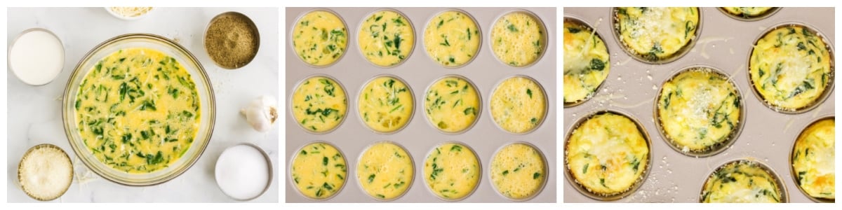 how to make quiche florentine muffins 