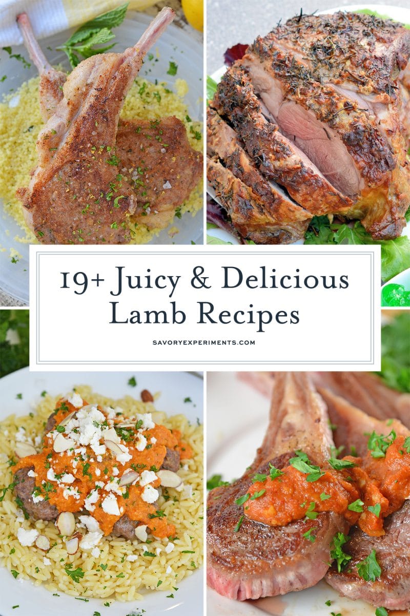 collage of delicious lamb recipes 