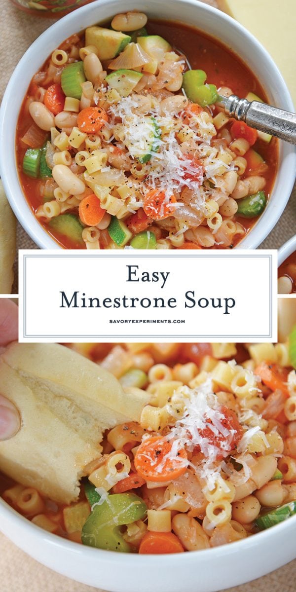 easy minestrone soup for pinterest 