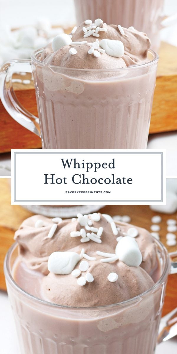 EASY Whipped Hot Chocolate Recipe - Only THREE Simple Ingredients!