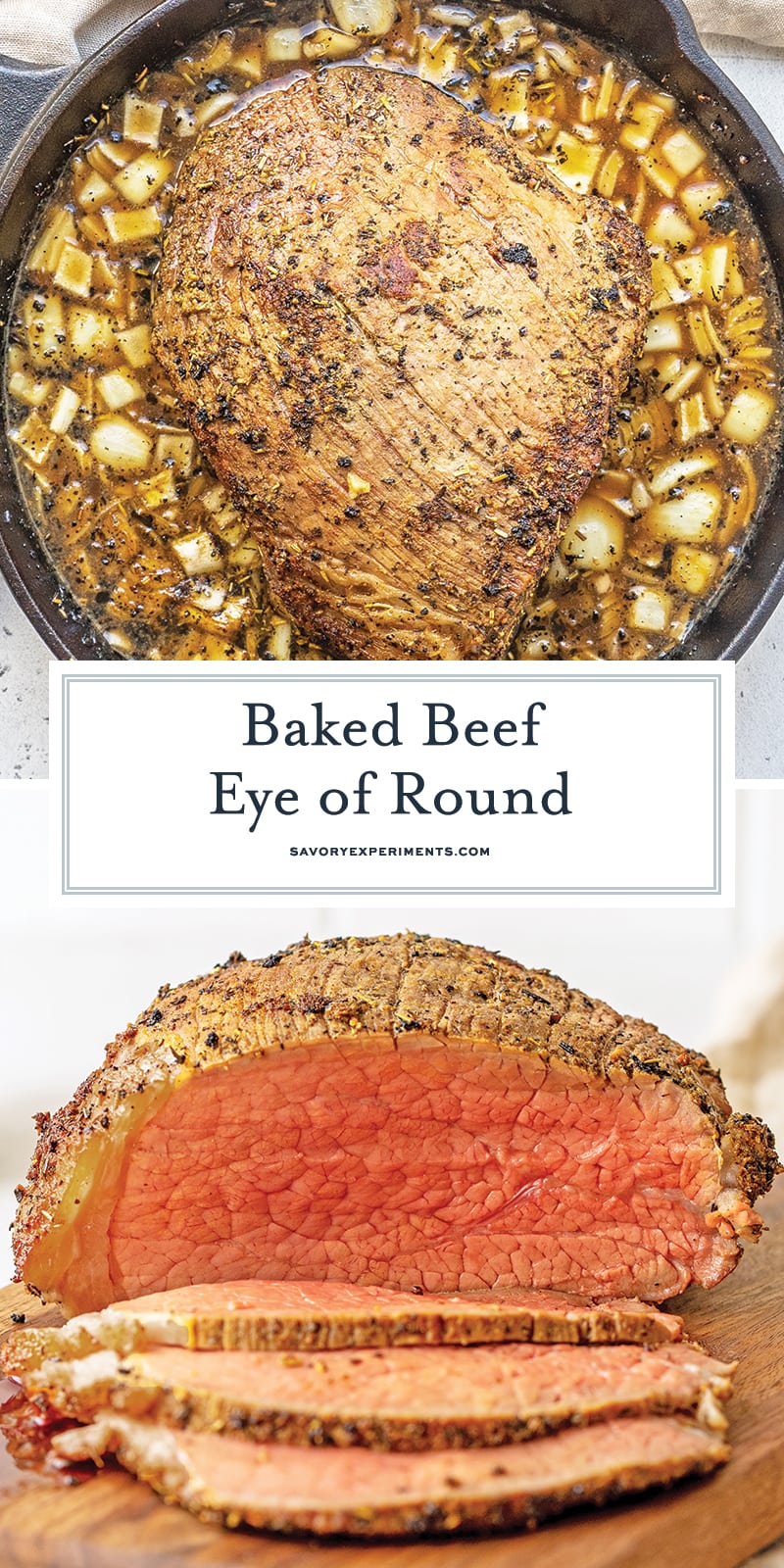 BEST Eye Round of Roast Recipe - Baked Eye Round of Roast w/ Gravy