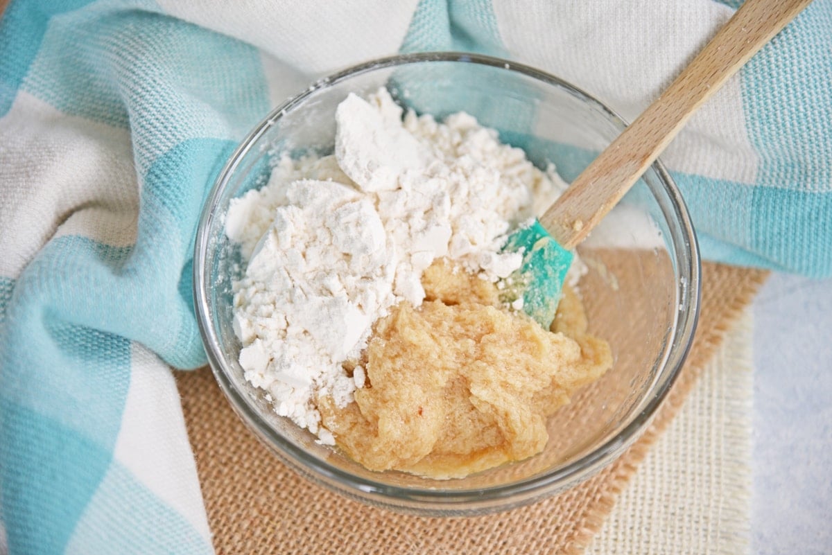 dry ingredients for edible cookie dough recipe 