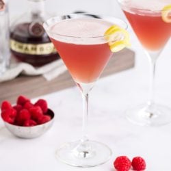 french martinis with ingredients