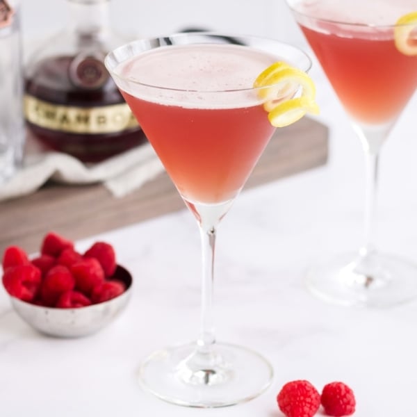 french martinis with ingredients