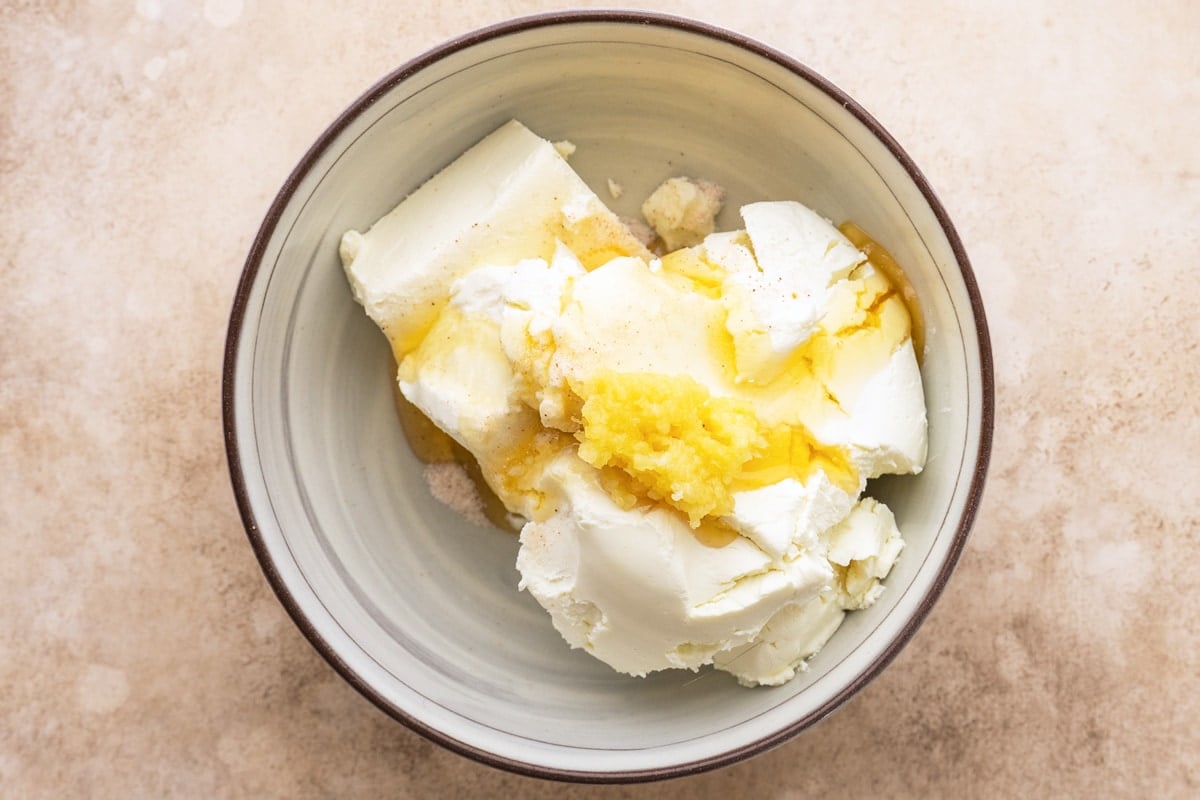 ingredients for baked goat cheese dip 