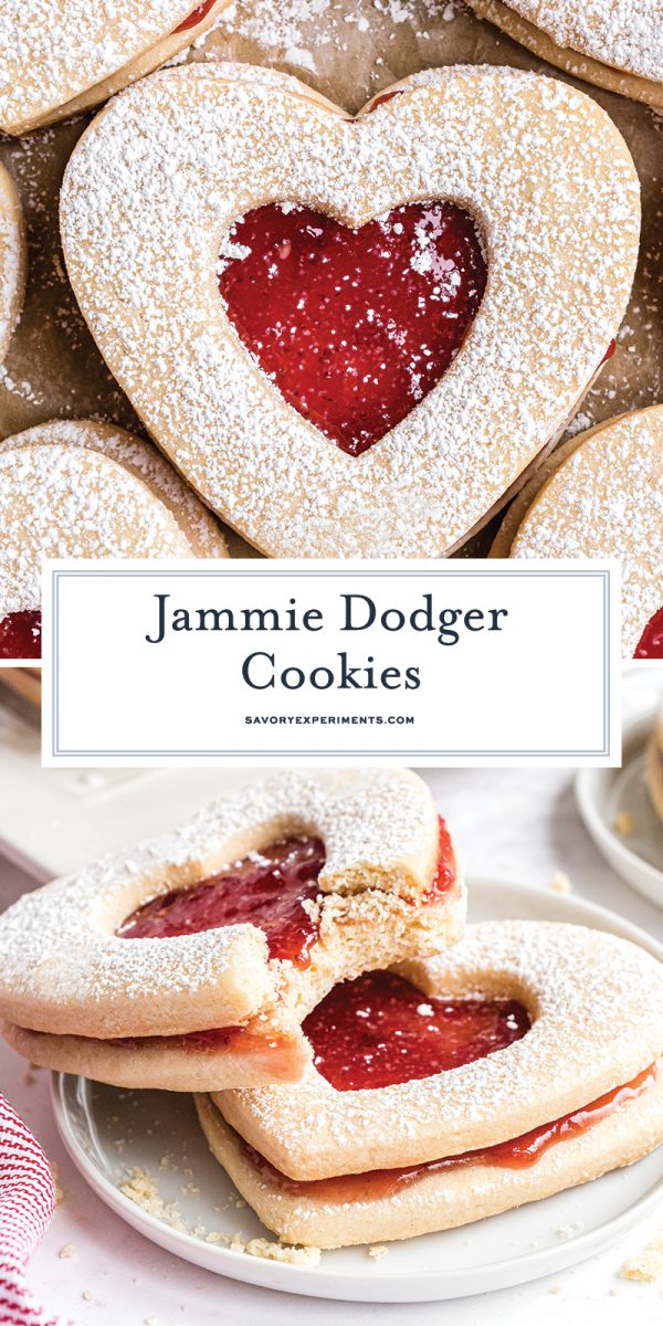 strawberry jammie dodger cookie for pinterest  