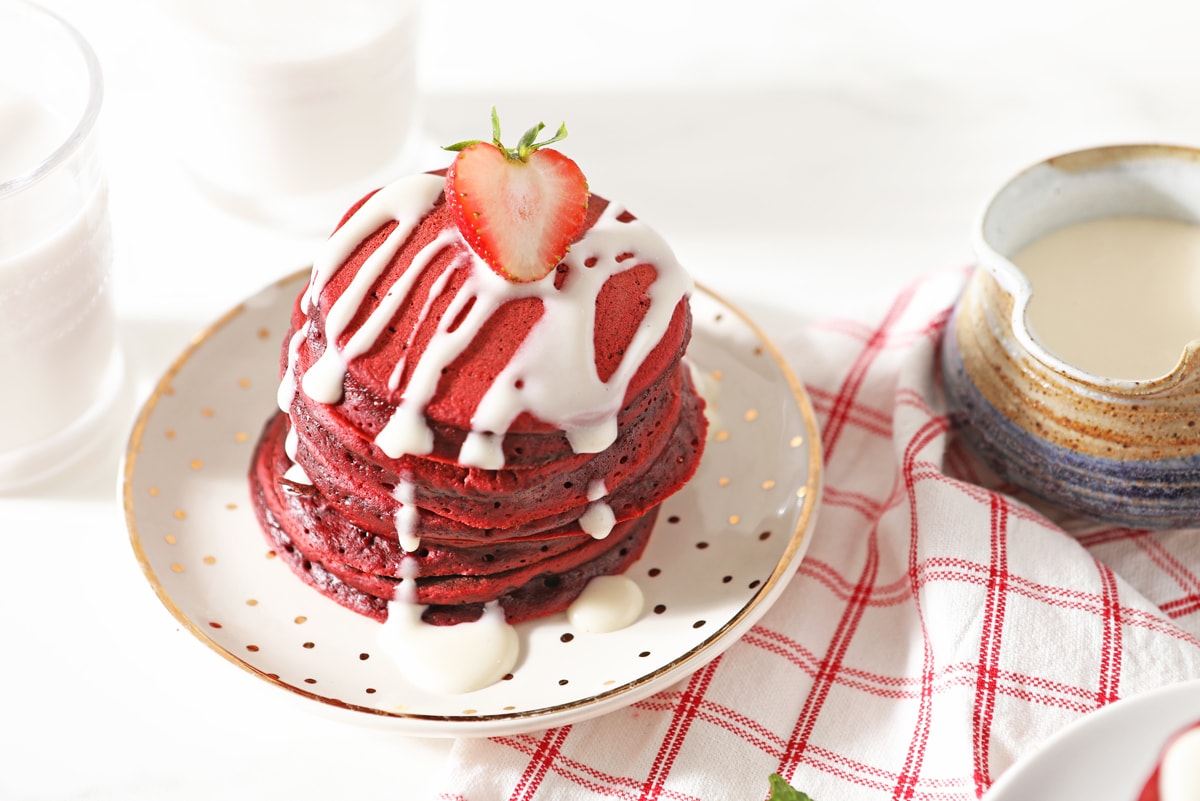 Red Velvet Pancakes