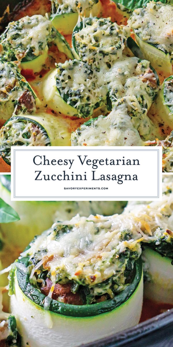 vegetarian zucchini lasagna for pinterest 