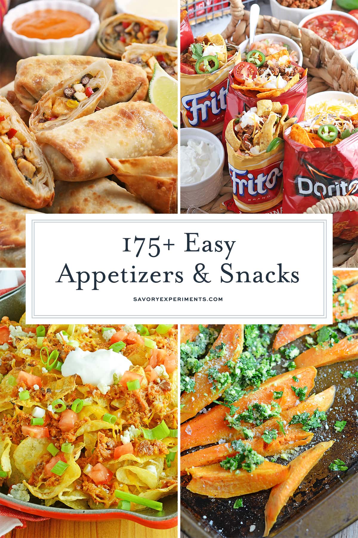 collage of appetizers and snacks