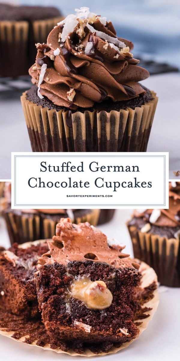 German chocolate cupcakes for pinterest 