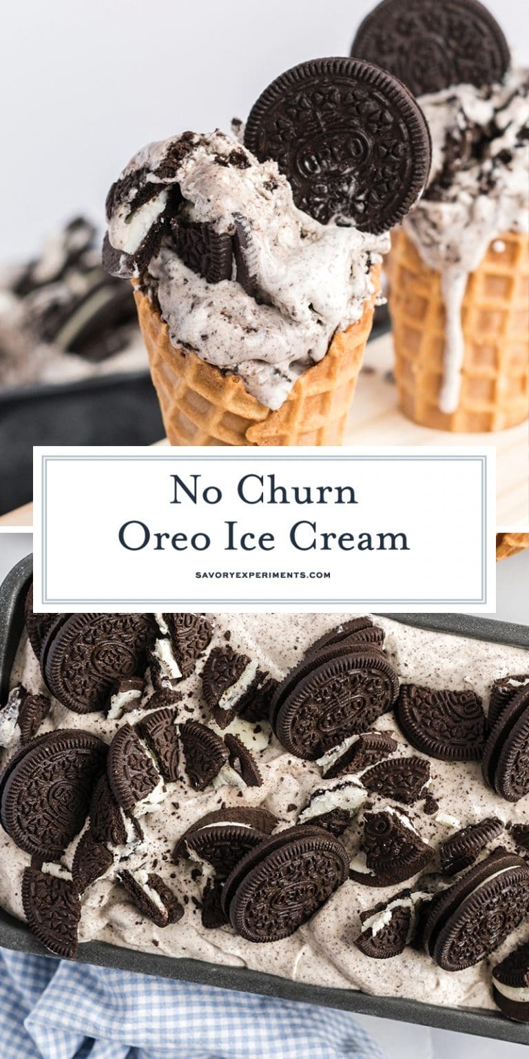 EASY Oreo Ice Cream Recipe - No Churn & Only 4 Ingredients!