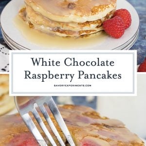 raspberry pancakes for pinterest