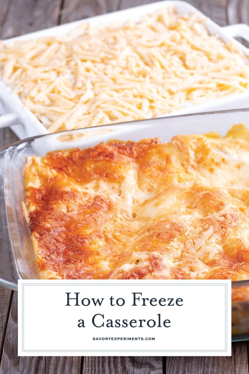 instructions on how to freeze a casserole for pinterest 