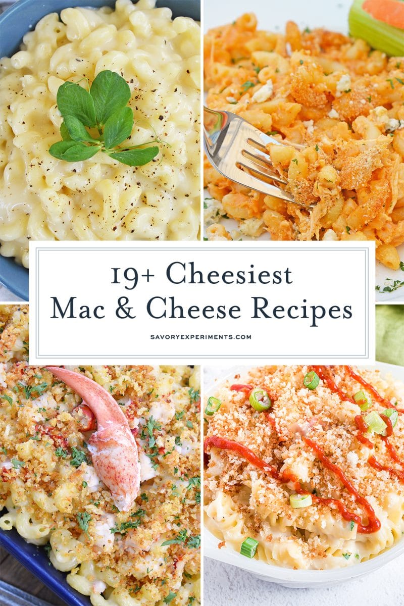 Collage of mac and cheese recipes