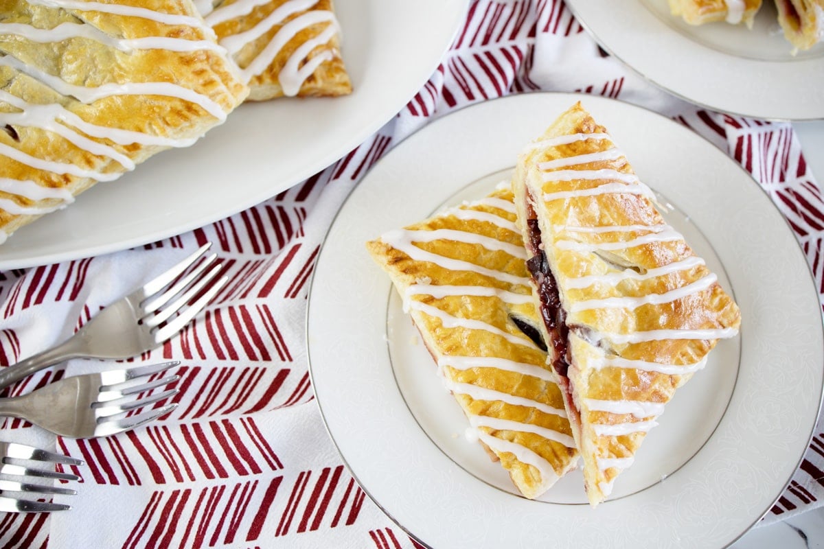 serving cherry hand pies 