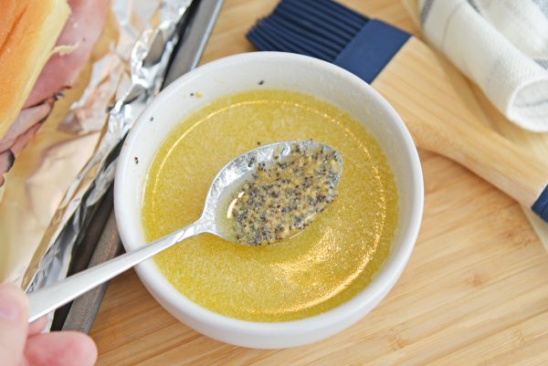 poppy seed butter mix for slider sandwiches