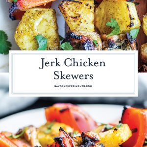 jerk chicken skewers for pinterest