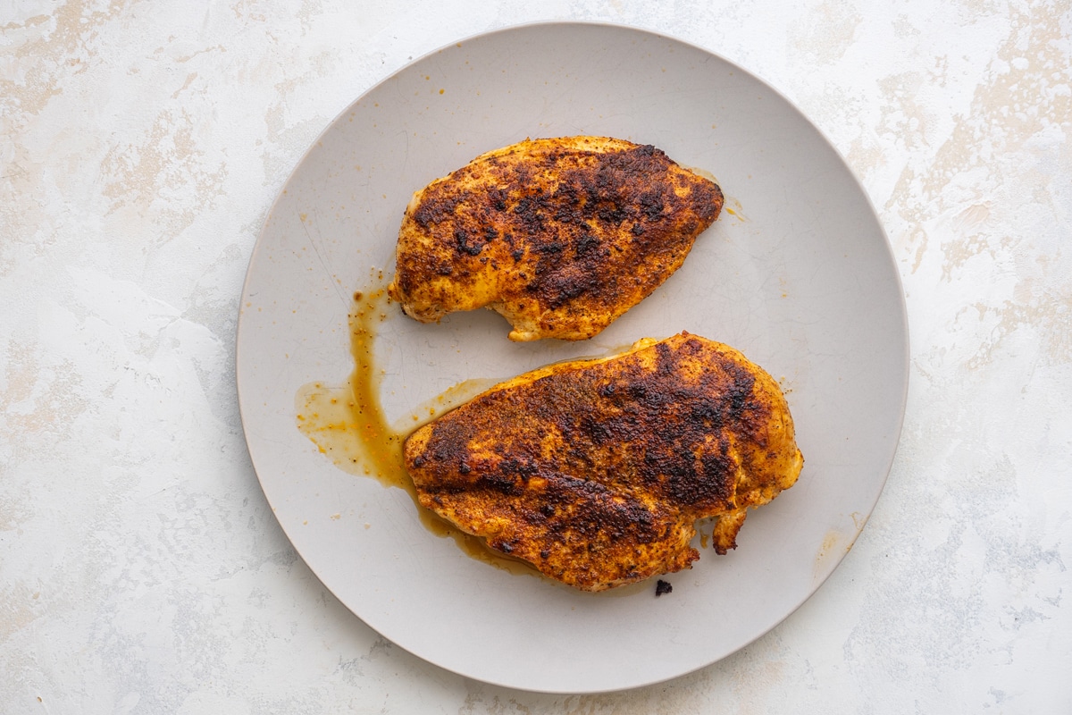 seared southwest chicken on a plate 